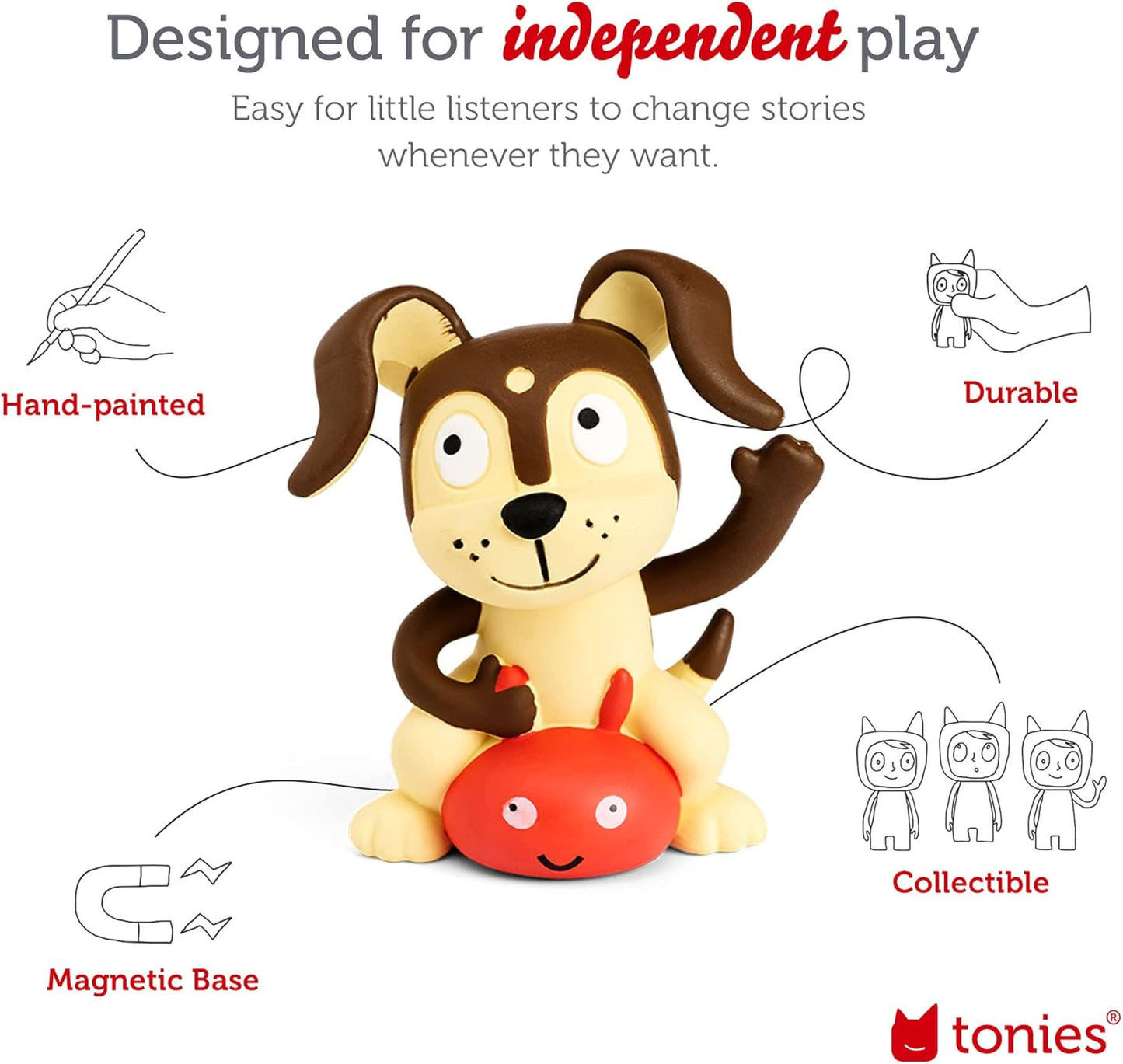 2026 2025 Toniebox Starter Set Audio avec Cendrillon, Belle, Vaiana, Raiponce et Playtime Puppy - Écoutez, Apprenez et Jouez avec une Petite Boîte Câline - Rose