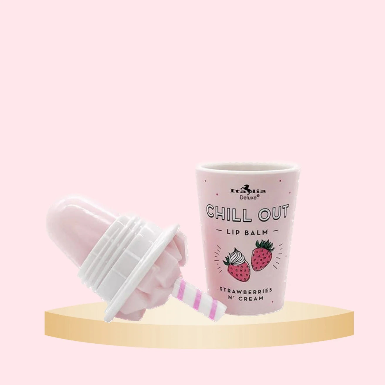 2026 Baume à lèvres Milkshake - Crème chantilly fraise
