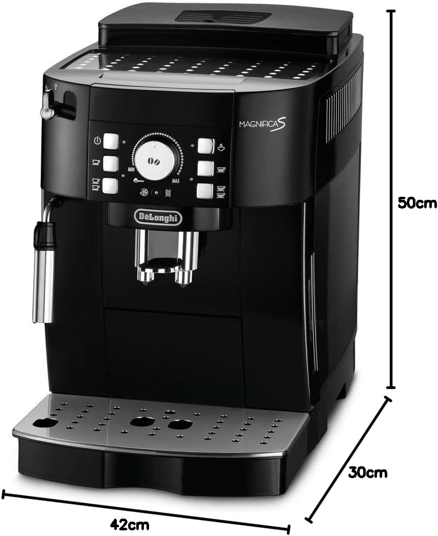 2026 2025 De'Longhi Magnifique S ECAM21.110.B – Machine à Café Espresso Superautomatique, Capuccino System, Édition Limitée Noir Brillant