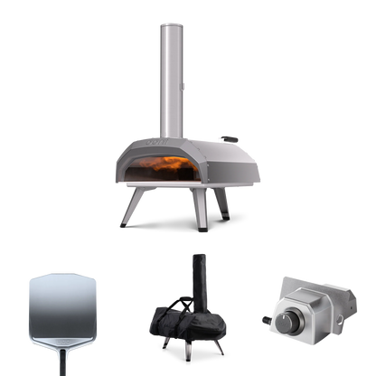 2026 2025 Ooni Karu 12 Essentials Bundle – Four à Pizza Portable à Bois ou Charbon, Cuisson Ultra-Rapide à Haute Température avec Pierre en Cordiérite