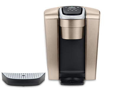 2026 2025 Keurig K-Elite – Machine à Café à Dosettes K-Cup à Portion Unique, Finition Brossée Slate, Programmable pour Café Chaud et Glacé