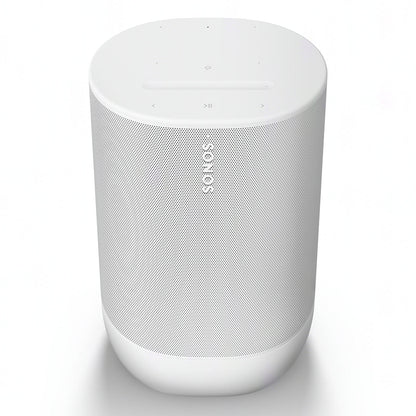 2026 2025 Sonos Move 2 – Enceinte Portable Intelligente Blanche avec Batterie 24 Heures, Bluetooth et Wi-Fi, Résistante à l’Eau, Son Stéréo Puissant et Commande Vocale