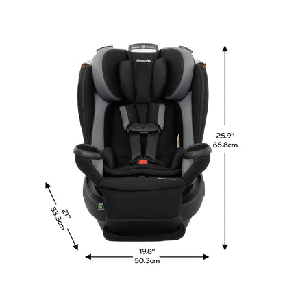 2026 2025 Siège Auto Rotatif Tout-en-Un Evenflo Revolve360 Extend avec Housse Quick Clean
