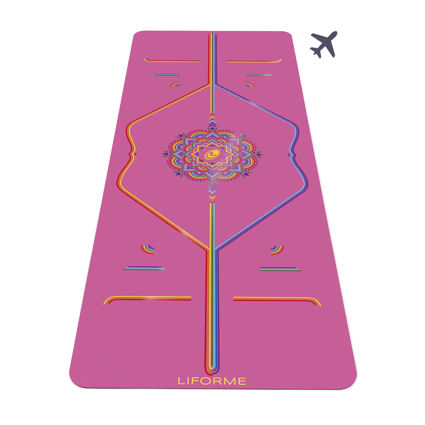 2026 2025 Tapis de Yoga de Voyage Liforme Rainbow – Alignement Coloré et Éco-Responsable
