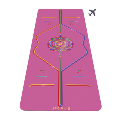 2026 2025 Tapis de Yoga de Voyage Liforme Rainbow – Alignement Coloré et Éco-Responsable