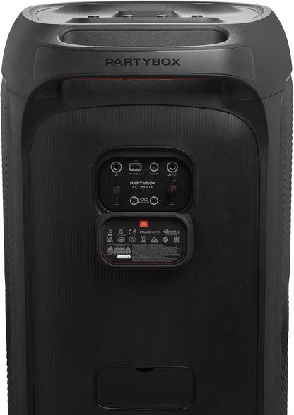 2026 PartyBox Club 120,Enceinte portable de soirée,poignée pliable ergonomique,jeu de lumières,12 heures d'autonomie,résistante aux éclaboussures IPX4,noir,Prise européenne (Type C) -