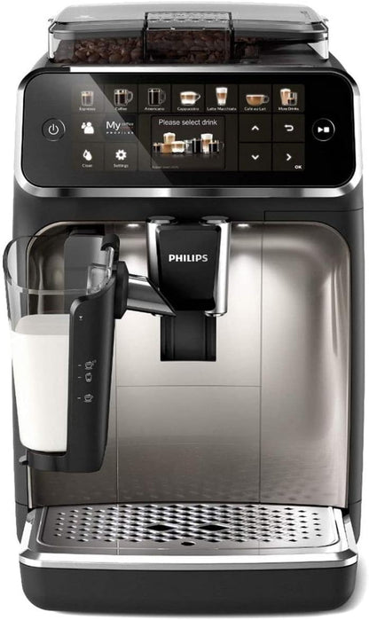 2026 Philips Série 5400 Machine Expresso - Café à Grain - LatteGo Mousseur à Lait, 12 Spécialités de Café, Affichage Intuitif, 4 Profils Utilisateur, Noir (EP5441/50)