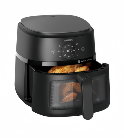 2026 2025 Friteuse à air Philips série 3000 7,2 L, fenêtre de cuisson, friteuse 16 en 1