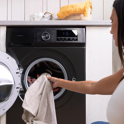 2026 Cecotec Bolero Dresscode 10500 Inverter Steel A. Lave-linge 10 kg Steel, 1400 tr/min, Moteur Inverter Plus, Vapeur, Classe A.