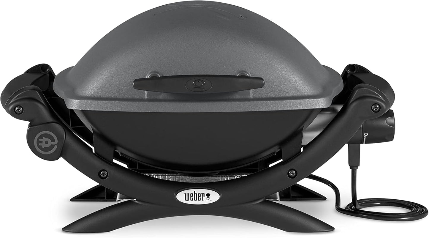 2026 2025 Weber Q1400 – Barbecue Électrique Portable, Surface 43x32 cm, Grille Fonte Émaillée, Édition Limitée