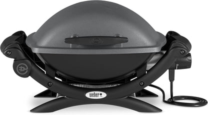 2026 2025 Weber Q1400 – Barbecue Électrique Portable, Surface 43x32 cm, Grille Fonte Émaillée, Édition Limitée