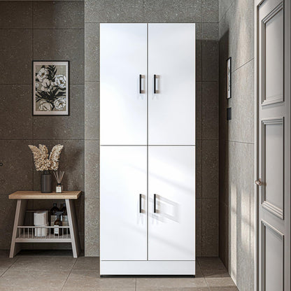 2026 ROOMART Dora Armoire de machine à laver, pour sèche-linge et machine à laver, en 4 couleurs, avec portes et planche coulissante (chêne anthracite)