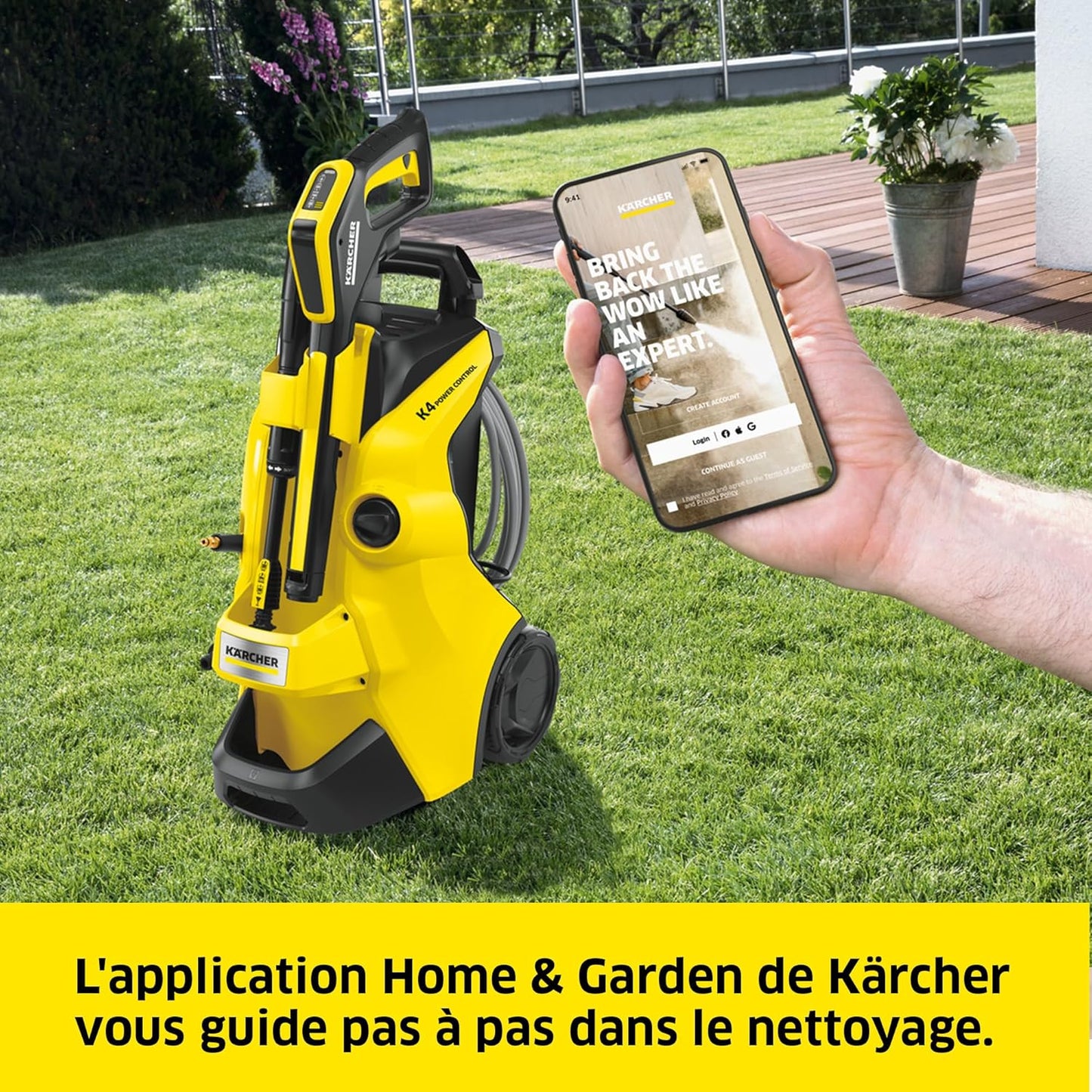2026 2025 Kärcher K 4 Power Control Flex Home – Nettoyeur Haute Pression 130 Bars, Débit 420 l/h, Contrôle Intuitif, Édition Limitée