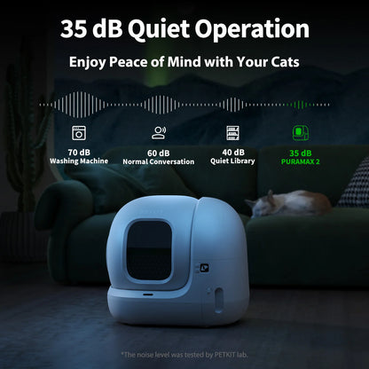 2026 2025 PuraMax 2 Bac à Litière Automatique pour Chats