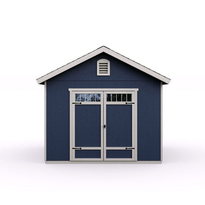 2026 Abri de jardin en bois Beachwood 10 × 12 ft avec plancher – Grand espace de rangement extérieur