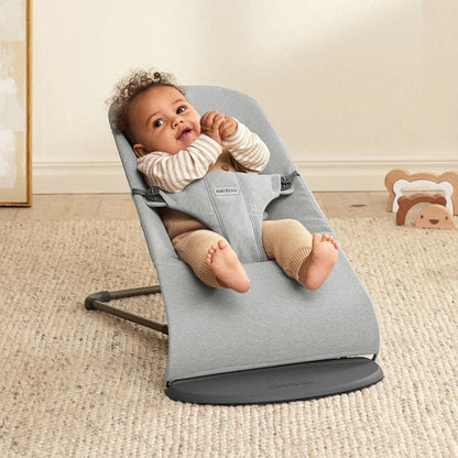2026 2025 BabyBjörn Bouncer Bliss Woven Mélange - Gris Clair