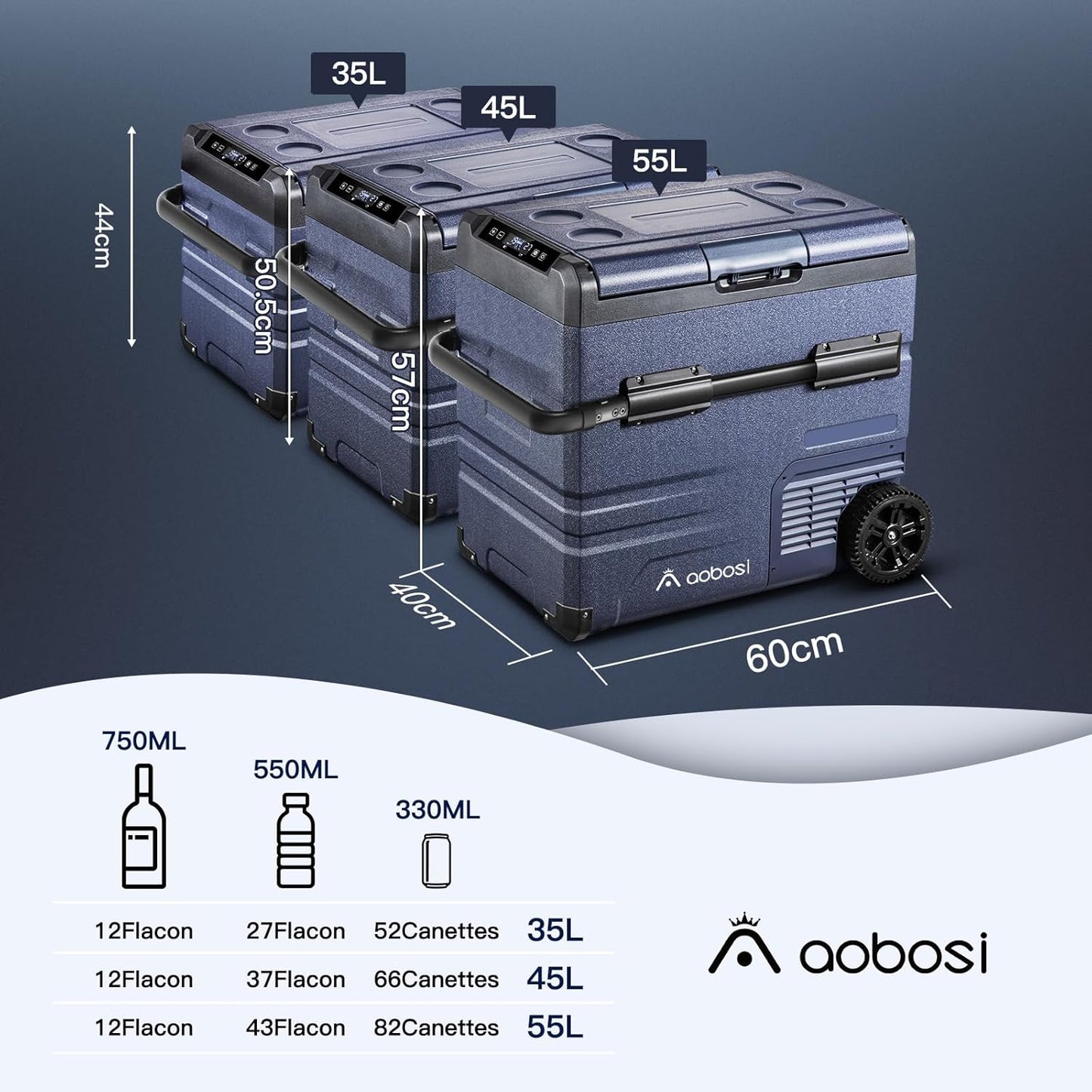 2026 115L Glaciere Electrique Double Zone,Glaciere a Compression WiFi APP,12 V/24 V et 100-240 V Frigo Camping,-20 ℃ à 20 ℃,pour Voiture,Camion,Bateau,Camping,Car,Caravanes,Voyageant,Maison
