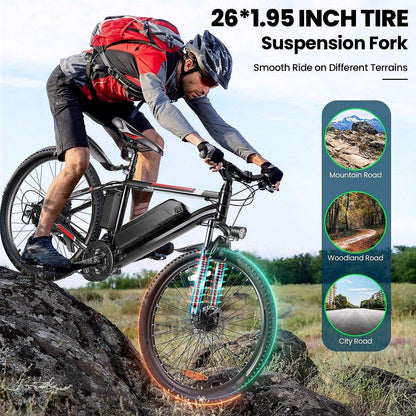 2026 Vélo Électrique 500W 26" pour Adultes avec Contrôle de Vitesse – Gocio