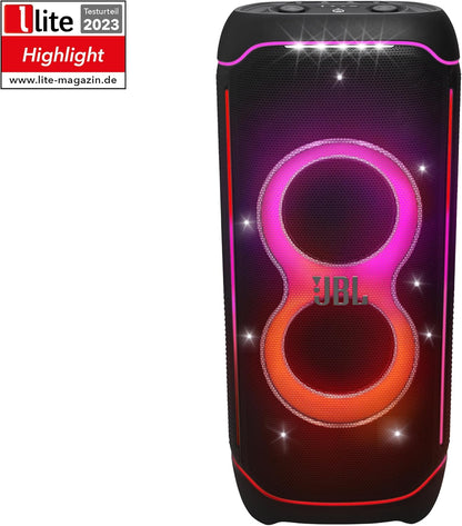 2026 PartyBox Club 120,Enceinte portable de soirée,poignée pliable ergonomique,jeu de lumières,12 heures d'autonomie,résistante aux éclaboussures IPX4,noir,Prise européenne (Type C) -