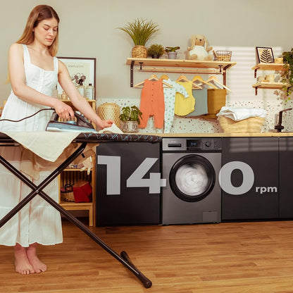 2026 Cecotec Lave-Linge 9Kg Chargement Frontal Bolero Dresscode 9410 Inverter A. 1900W, 1400 tr/min Réglable, 16 Programmes, Faible Consommation d'Énergie, Vapeur, Stérilisation du Linge
