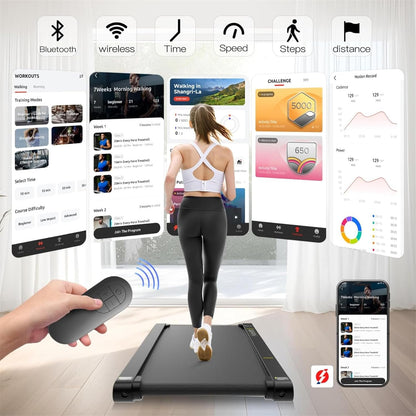 2026 2025 Sperax Tapis de Marche Vibrant avec Application, Tapis de Course 3 en 1 Sous Bureau, 2,5HP Faible Bruit, Tapis de Marche avec Télécommande, Tapis de Course Portable pour Bureau à Domicile