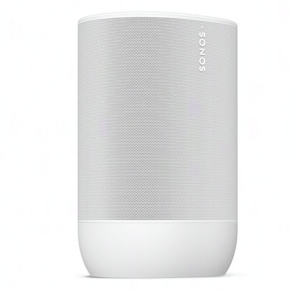 2026 2025 Sonos Move 2 – Enceinte Portable Intelligente Blanche avec Batterie 24 Heures, Bluetooth et Wi-Fi, Résistante à l’Eau, Son Stéréo Puissant et Commande Vocale