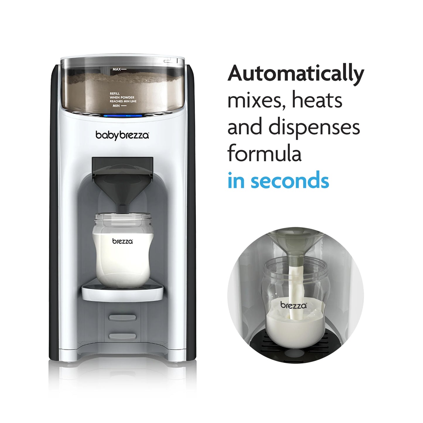 2026 2025 Pack : Distributeur de lait Formula Pro Advanced avec entonnoir et couvercle supplémentaires