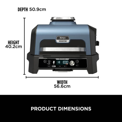 2026 2025 Ninja Woodfire Pro Connect XL Barbecue et Fumoir Électrique avec Support et Housse