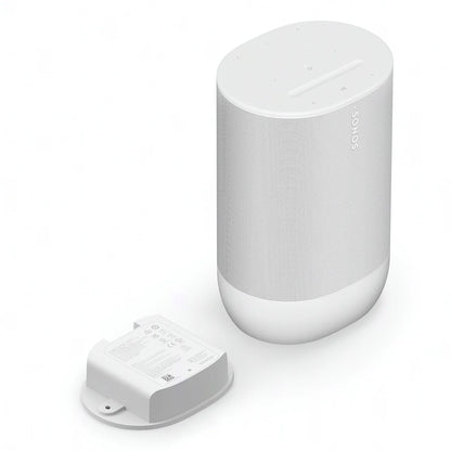 2026 2025 Sonos Move 2 – Enceinte Portable Intelligente Blanche avec Batterie 24 Heures, Bluetooth et Wi-Fi, Résistante à l’Eau, Son Stéréo Puissant et Commande Vocale