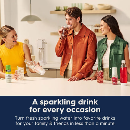 2026 2025 SodaStream Terra Machine à Eau Pétillante Bundle (Noir), avec CO2, Bouteilles Compatibles Lave-Vaisselle et Arômes Bubly Drops