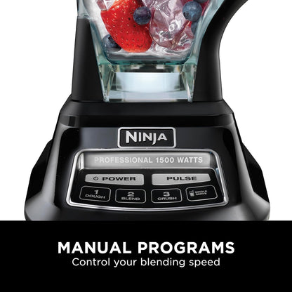 2026 2025 Ninja Mega Kitchen System, 1500W, Blender XL 72 oz et Robot Culinaire 8 Tasses avec (2) Gobelets To-Go 16 oz, Technologie Total Crushing - Smoothies, Glace Pilée, Purées, Pâte & Plus, Noir, BL770