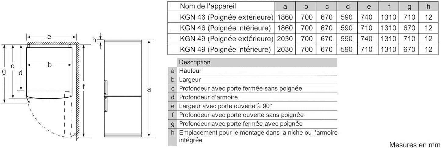 2026 2025 Bosch KGN49XLEA Série 4 – Réfrigérateur Combiné XXL, MultiAirflow, Tiroir VitaFresh, Édition Limitée Inox