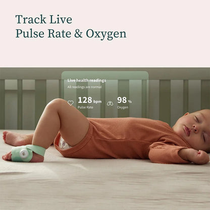 2026 2025 Owlet Dream Sock™ – Moniteur Bébé Intelligent avec Surveillance en Temps Réel du Pouls, de l’Oxygène et du Sommeil – Couleur Rose Poudré