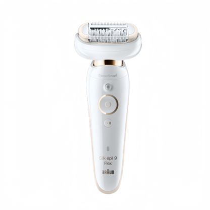 2026 2025 Braun Silk-épil 9 Flex 9-020 - Épilateur pour Femmes, Blanc/Or