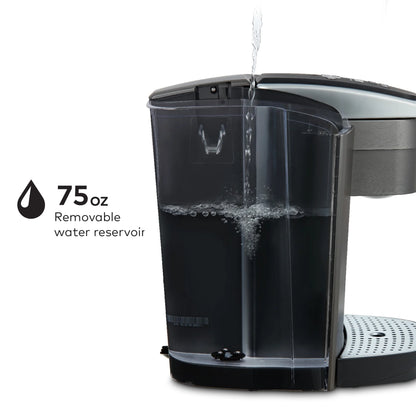 2026 2025 Keurig K-Elite – Machine à Café à Dosettes K-Cup à Portion Unique, Finition Brossée Slate, Programmable pour Café Chaud et Glacé