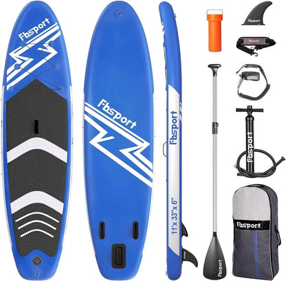 2026 Premium Stand Up Paddle Board, Yoga Board with Durable SUP Accessories & Carry Bag | Wide Stance, Surf Control, Non-Slip Deck, Leash, Paddle and Pump for Youth & Adult