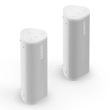 2026 2025 Enceinte Bluetooth Portable Étanche Sonos Roam 2 – Paire (Blanc) : Son Puissant et Clair Partout, Wi-Fi et Bluetooth, Autonomie Longue Durée