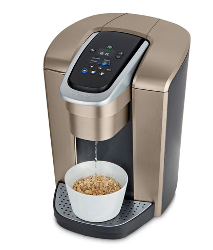 2026 2025 Keurig K-Elite – Machine à Café à Dosettes K-Cup à Portion Unique, Finition Brossée Slate, Programmable pour Café Chaud et Glacé
