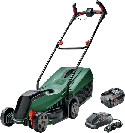 2026 Bosch tondeuse à gazon sans fil CityMower 18V-32-300 (18 V, 1x batterie 4,0 Ah, Moteur Brushless, largeur de coupe : 32 cm, tond jusqu’à 300 m², dans une boîte en carton)