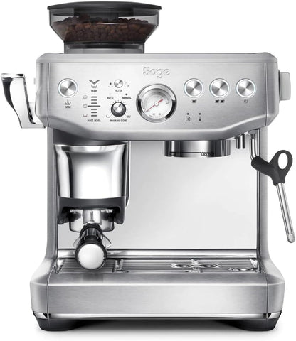 2026 2025 Machine à Café Expresso avec Broyeur Intégré & Mousseur à Lait – Sage Barista Express Impress – Acier Inoxydable Brossé, Expérience Barista à Domicile