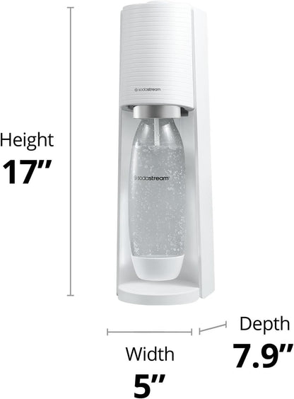 2026 2025 SodaStream Terra Machine à Eau Pétillante Bundle (Noir), avec CO2, Bouteilles Compatibles Lave-Vaisselle et Arômes Bubly Drops