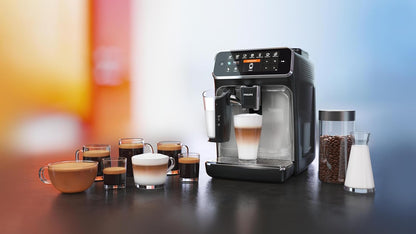 2026 Philips Série 5400 Machine Expresso - Café à Grain - LatteGo Mousseur à Lait, 12 Spécialités de Café, Affichage Intuitif, 4 Profils Utilisateur, Noir (EP5441/50)