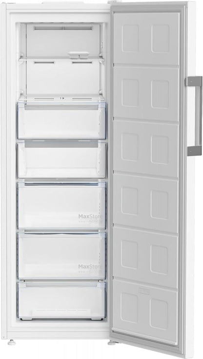 2026 Congélateur armoire pose libre - BEKO - B3RFNE294W - Froid ventilé - E - 260 L - Autonomie : 11 h - 75,4 x 59,7 x 170,5 cm - Blanc