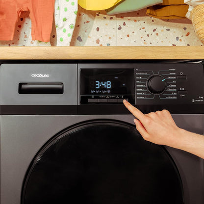 2026 Cecotec Lave-Linge 9Kg Chargement Frontal Bolero Dresscode 9410 Inverter A. 1900W, 1400 tr/min Réglable, 16 Programmes, Faible Consommation d'Énergie, Vapeur, Stérilisation du Linge