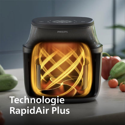 2026 2025 Friteuse à air Philips série 3000 7,2 L, fenêtre de cuisson, friteuse 16 en 1