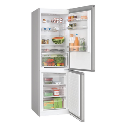 2026 Bosch KGN367LDF- Série 4, Réfrigérateur combiné pose-libre,186 x 60 cm, Inox