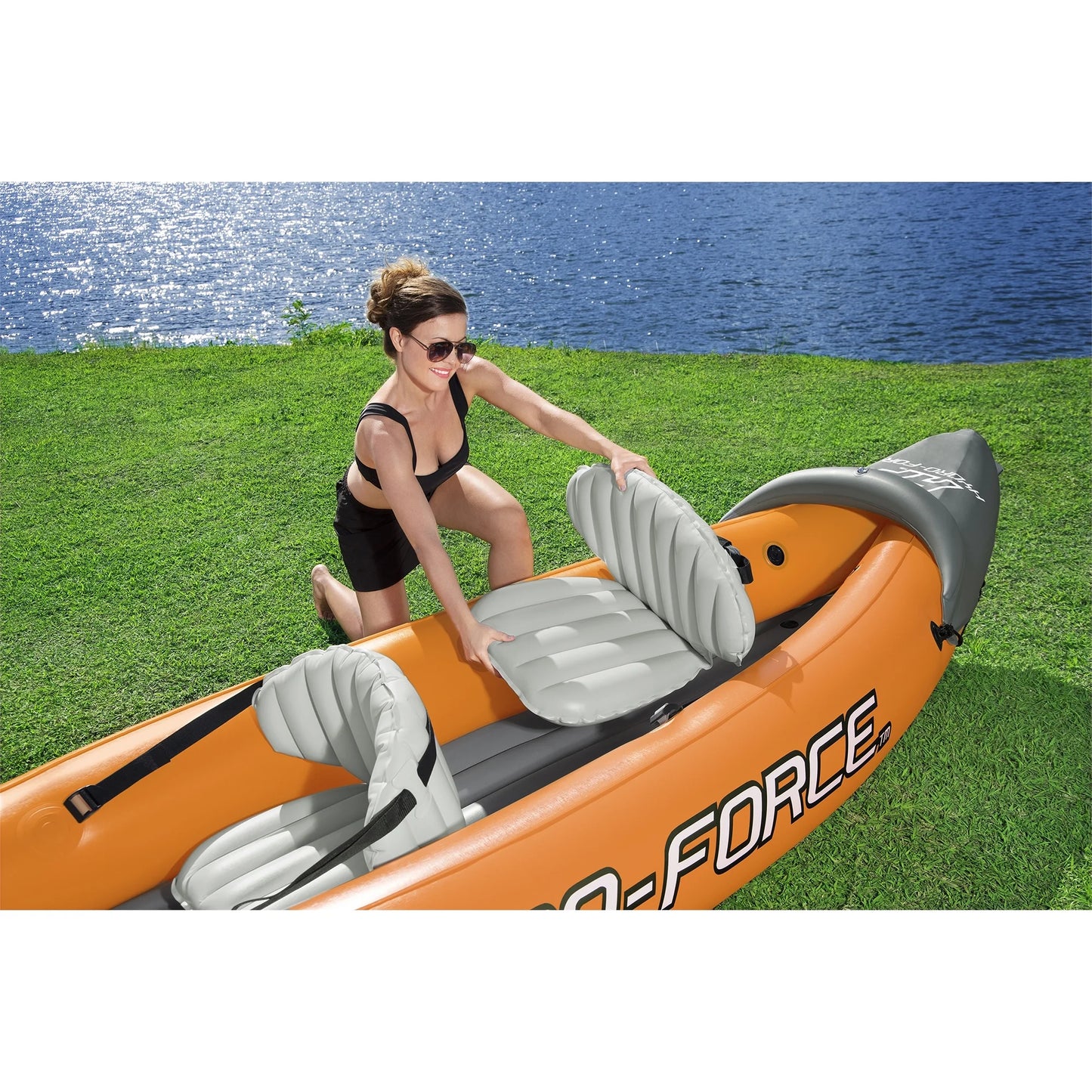 2026 Kayak gonflable Bestway Hydro Force Lite Rapid X2 - Pack sports nautiques de plein air