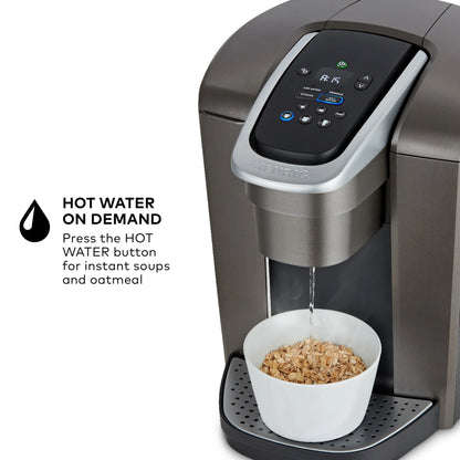 2026 2025 Keurig K-Elite – Machine à Café à Dosettes K-Cup à Portion Unique, Finition Brossée Slate, Programmable pour Café Chaud et Glacé