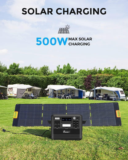 2026 F2400 Station électrique portable CA 2400W (4800W Pic),Station Silencieux Solaire 2048Wh LiFePO4,Groupe Générateur Électrique Onduleur Alimentation de Secours à Domicile Camping