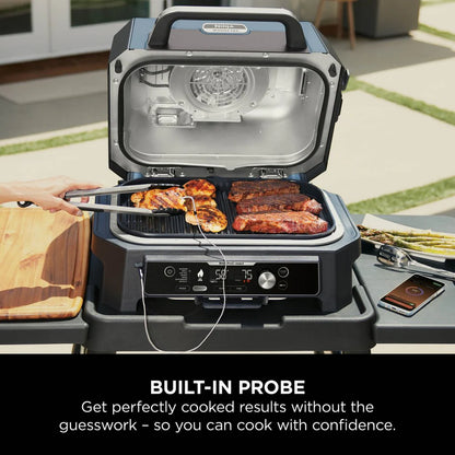 2026 2025 Ninja Woodfire Pro Connect XL Barbecue et Fumoir Électrique avec Support et Housse